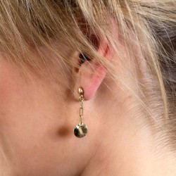 Hammerschlag Kette Gold – Gliederkette mit Struktur