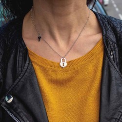 Kette mit Herzschloss & Schlüssel – Symbolischer Halsschmuck