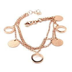 Roségold oder Silber Circle Charms Armband – TomCrow Jewellery