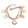 Roségold oder Silber Circle Charms Armband – TomCrow Jewellery
