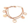 Roségold oder Silber Circle Charms Armband – TomCrow Jewellery