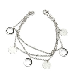 Roségold oder Silber Circle Charms Armband – TomCrow Jewellery