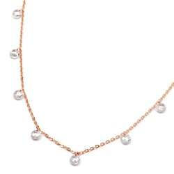 Halskette "Free" in Rosé & Silber – minimalistisches Design