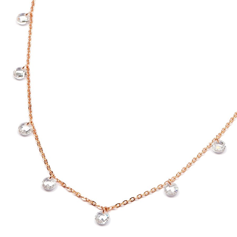 Halskette "Free" in Rosé & Silber – minimalistisches Design