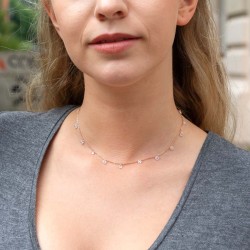 Halskette "Free" in Rosé & Silber – minimalistisches Design