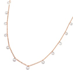 Halskette "Free" in Rosé & Silber – minimalistisches Design