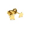 Goldfarbene Stern-Ohrstecker – dezenter Schmucklook