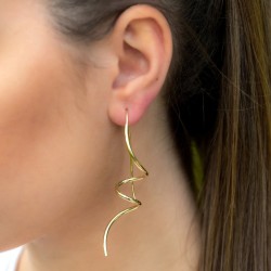 Twistéa Ohrringe – Spiraldesign in Gold, Rosè und Silber. Geinial