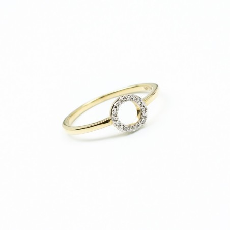 Gelbgold Ring mit Diamanten – Kreisring Design. Jetzt oder nie!
