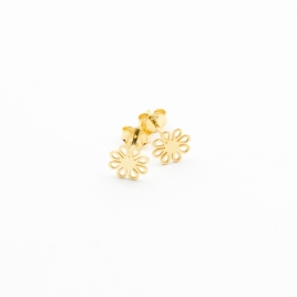 Floral Ohrstecker Gold