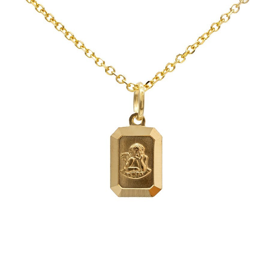 Schutzengel Anhänger aus Gold: dezentes und filigranes Design.