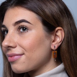 Bernstein Ohrringe Toffee-Stil | 925 Silber | Unikat