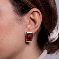 Bernstein Ohrringe. Naturschmuck. Exklusiv. Schau dir das an!