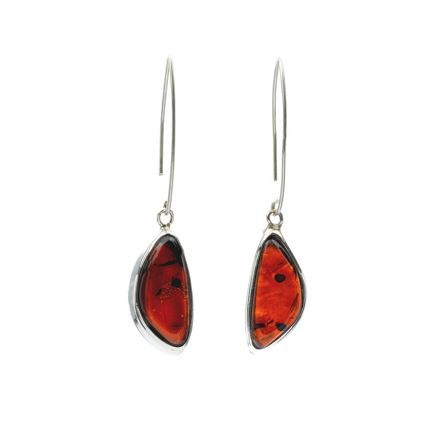 Handgefertigte Bernstein Ohrringe | Einzigartige Natur