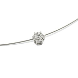 Weißgold Diamant Schmuckset – 0,20 ct, Anhänger & Ohrstecker