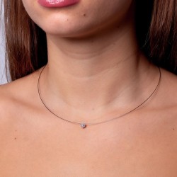 Weißgold Diamant Schmuckset – 0,20 ct, Anhänger & Ohrstecker