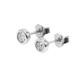 Exquisite Diamant Ohrstecker – Weißgold, zeitlose Eleganz