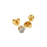 Exklusive Diamant Ohrstecker – 0,10 ct, Weiß- & Gelbgold