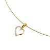 Eleganter Herzanhänger mit Diamanten – Weiß- und Gelbgold
