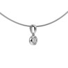Eleganter Diamantanhänger in Weißgold mit 0,05 Karat Brillant