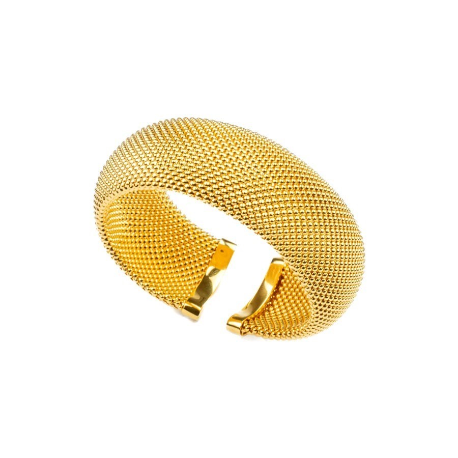 Robuster Armreif aus Stahl mit Kugeldesign