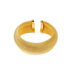 Robuster Armreif aus Stahl mit Kugeldesign