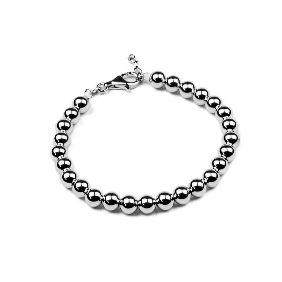 Silber Kugelarmband 6 mm – Klassisch, stilvoll & zeitlos