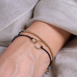 Vergoldetes Armband mit Ringen | Zeitlose Eleganz