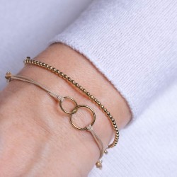 Vergoldetes Armband mit Ringen | Zeitlose Eleganz