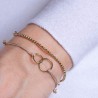 Vergoldetes Armband mit Ringen | Zeitlose Eleganz