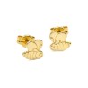 Bienen Ohrstecker 🐝 aus Gelbgold. Perfekte Geschenkidee. Greif zu.
