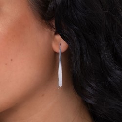 Gelb und Weiß Stab-Ohrringe – Filigraner Luxus für modebewusste Frauen