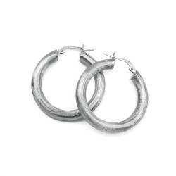 Mattierte Creolen – edle Ohrringe in Silber & Rosé für jeden Look