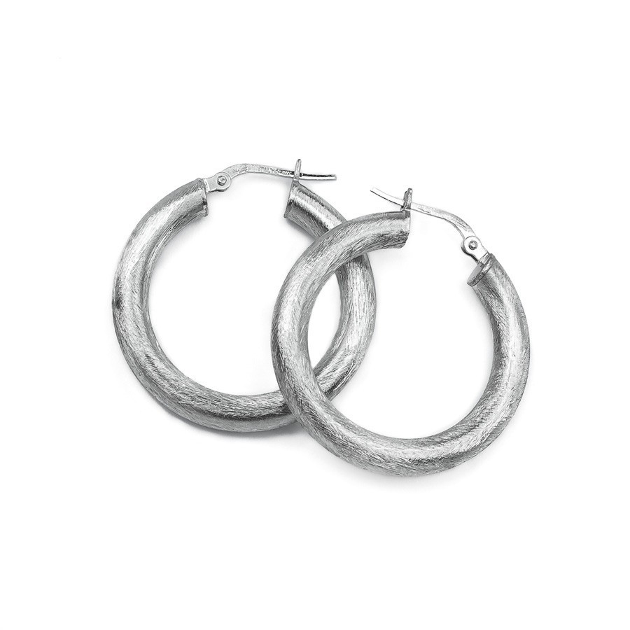 Mattierte Creolen – edle Ohrringe in Silber & Rosé für jeden Look