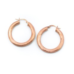 Mattierte Creolen – edle Ohrringe in Silber & Rosé für jeden Look