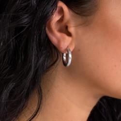 Mattierte Creolen – edle Ohrringe in Silber & Rosé für jeden Look