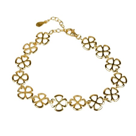 Kleeblatt-Armband – Vergoldetes Glückssymbol für jeden Anlass