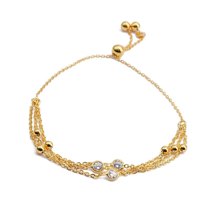 Elegantes Armband – Vergoldet,Roségold & Silber mit Zirkonia