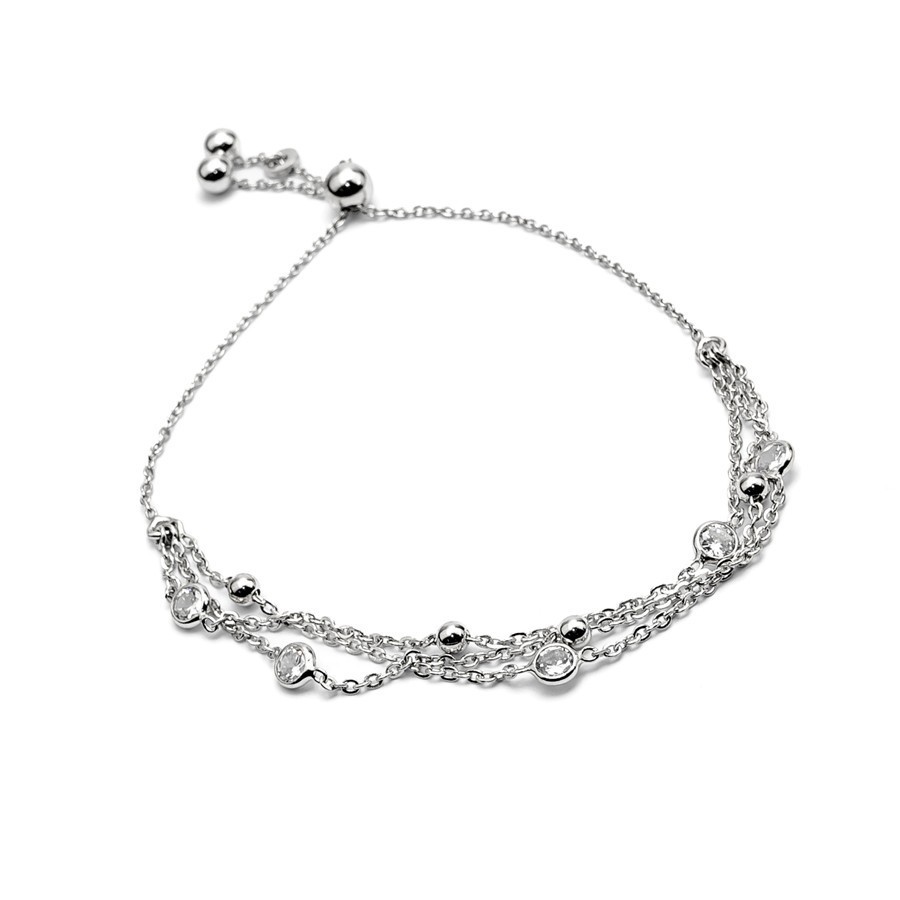 Elegantes Armband – Vergoldet,Roségold & Silber mit Zirkonia