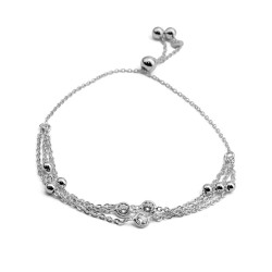 Elegantes Armband – Vergoldet,Roségold & Silber mit Zirkonia