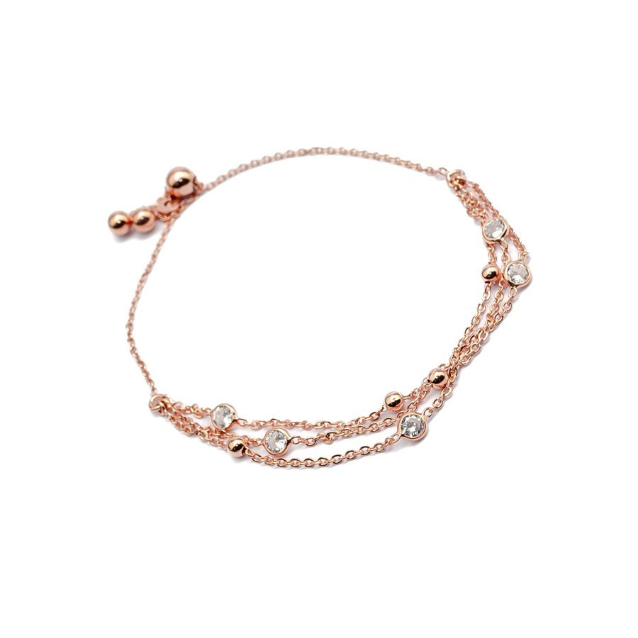 Elegantes Armband – Vergoldet,Roségold & Silber mit Zirkonia