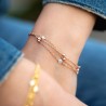 Elegantes Armband – Vergoldet,Roségold & Silber mit Zirkonia
