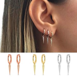 Stachel Creolen – Cool, elegant, in Silber, Roségold & Gold