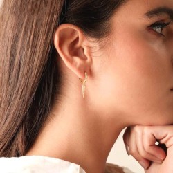 Stachel Creolen – Cool, elegant, in Silber, Roségold & Gold