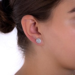 Silberne Zirkonia-Ohrstecker – Funkelnde Eleganz für deinen Look