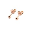 3 mm Kugelohrstecker – Gold, Weiß & Rosé | Zeitlose Eleganz
