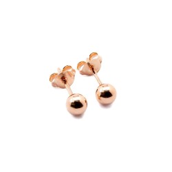5 mm Kugelohrstecker – Weiß, Rosé & Gold | Klassische Eleganz