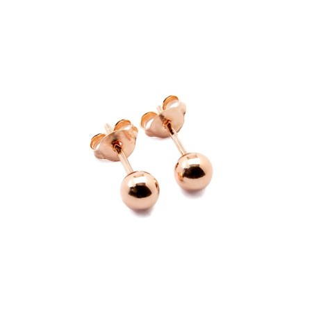5 mm Kugelohrstecker – Weiß, Rosé & Gold | Klassische Eleganz