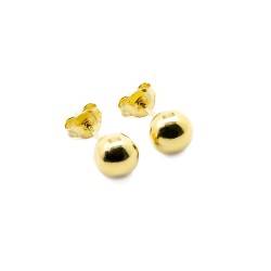 7mm Kugel Ohrstecker in Gelb, Rosé und Silber– Vielseitige Eleganz