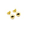 7mm Kugel Ohrstecker in Gelb, Rosé und Silber– Vielseitige Eleganz